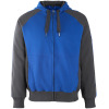 50566-963-11010, Gr.XL  Kapuzensweatshirt mit Reißverschluss, Herren/Damen, UNIQUE, kornblau/schwarzblau