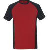50567-959-0209, Gr.4XL  T-Shirt, Herren/Damen, UNIQUE, rot/schwarz