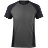 50567-959-1809, Gr.4XL  T-Shirt, Herren/Damen, UNIQUE, dunkelanthrazit/schwarz