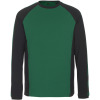 50568-959-0309, Gr.2XL  T-Shirt, Langarm, Herren/Damen, UNIQUE, grün/schwarz