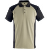 50569-961-5509, Gr.L  Polo-Shirt, Herren/Damen, UNIQUE, hellkhaki/schwarz