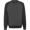 50570-962-1809, Gr.S  Sweatshirt, Herren/Damen, UNIQUE, dunkelanthrazit/schwarz
