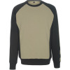 50570-962-5509, Gr.XS  Sweatshirt, Herren/Damen, UNIQUE, hellkhaki/schwarz