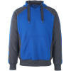 50572-963-11010, Gr.L  Kapuzensweatshirt, Herren/Damen, UNIQUE, kornblau/schwarzblau