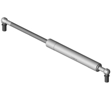 2066UA K7D7 350N  Gasfeder, 350 Newton, Anschlüsse beidseitig Winkelgelenk M10 Metall