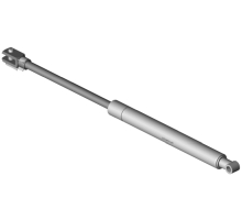 2384SM K3D1 300N  Gasfeder, 300 Newton, Anschluss Kolbenstange: Gabelkopf, Anschluss Druckrohr: 10er Auge