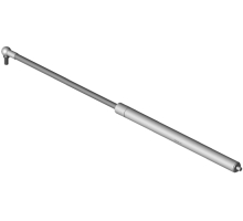 2387SY K2 1500N  Gasfeder, 1500 Newton, Anschlüsse: Winkelgelenk M10, Druckrohr: M10 Gewindezapfen