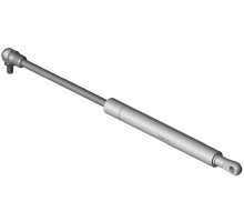 555800 K5D2 400N   gas spring, 400 newton, connections : angle joint M8 plastic, 8er eye