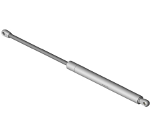 555843 K1D1 1000N  Gasfeder, 1000 Newton, Anschlüsse beidseitig 8er Auge - 17 mm lang
