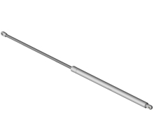 555975 K1D1 0800N  Gasfeder, 800 Newton, Anschlüsse beidseitig 8er Auge - 17 mm lang