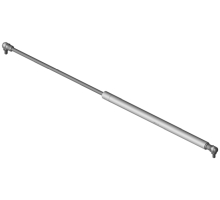 555975 K3D5 150N  Gasfeder, 150 Newton, Anschlüsse: Gabelkopf, Winkelgelenk M8 Kunststoff