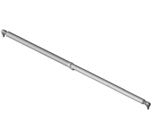 556017 K5D5S2 1000N  Gasfeder, 1000 Newton, Anschlüsse beidseitig Winkelgelenk M8 Kunststoff, mit Arretierrohr
