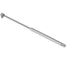 697737 K5D1 450N  Gasfeder, 450 Newton, Anschlüsse: Winkelgelenk M8 Kunststoff, 8er Auge