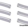 38 X 5,0 mm, 25m-Rolle   PVC-fabric hose, crystal clear, with inlay