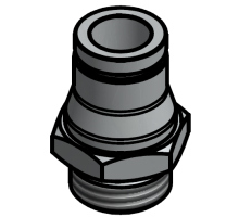 10100303   screw-in connector, straight, 8 mm G1/4