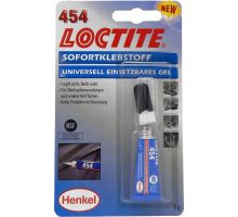 Loctite 454, 3 g Tube  Sofortklebstoff, IDH-Nr. 230927