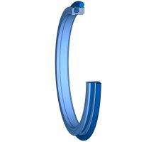 PT2 560X593X18,4 mm  Doppelabstreifer, PTFE-Glas/MoS2+NBR OR