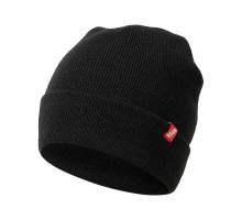 731   knitted hat, black