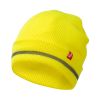730   knitted hat, neon yellow