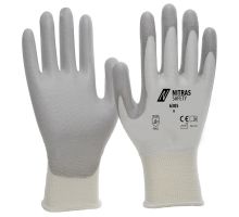 6305, size 8   cut-resistant gloves, white