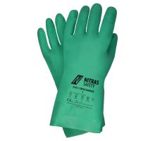 3450, size 11   chemical protection gloves, GREEN BARRIER