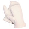 5410   mittens made of cotton-canvas, natural-coloured