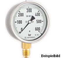 85220801S mit Schleppzeiger  Rohrfeder-Glyzerinmanometer, RF100GLY D801, GB100-U/100 Schleppzeiger