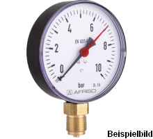 85218201  Rohrfeder-Manometer, RF100 D201, LB100-U/40