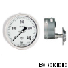 31347W+85214812  Rohrfeder-Chemiemanometer, mit Glyzerin, RF100CHGLY D812MD40, 0-6 bar