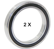 HSS71918-C-T-P4S-DUL   angular contact ball bearing, double set, light preload, double-sided lip seal