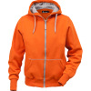 100234-231, size M   sweat jacket, with hood, women, orange
