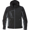 100189-940, size 2XL   softshell jacket, black