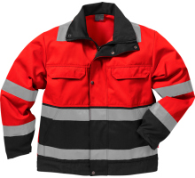 100001-396, size XL   High Vis jacket, signal red/black