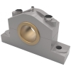 DIN 505 L 140 mm   cap bearing, withred brass-bowls
