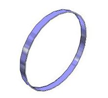 SF 46X9,1X3,9 mm   guide ring, rod, PTFE-bronze