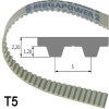 8 T5/600   toothed belt, steel cord, PU, Megapower 2