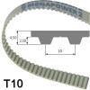 10 T10/1010   toothed belt, steel cord, PU, Megapower 2