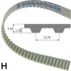 230 HPU 075  Zahnriemen, Stahlcord, PU, Megapower