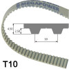 16 T10/370  Zahnriemen, Kevlarcord, PU, Megapower