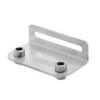 109686   mounting bracket, double G1/4i, stainless steel