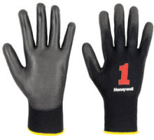 2132251, size 10 PU FIRST BLACK   gloves, polyester