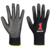 2132251, size 10 PU FIRST BLACK   gloves, polyester