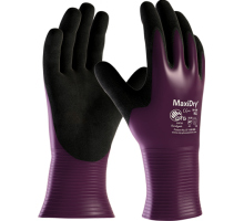 2373, size 10 MaxiDry   gloves, nitrile