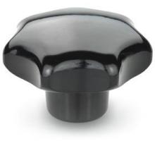 DIN 6336-KU-20-M4-K-MS   star handle, DIN 6336