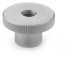 DIN 466-M6-NI   knurled nut, high, stainless steel