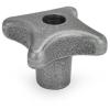 DIN 6335-GG-80-M16-D   star knob, DIN 6335