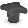 DIN 6335-KT-50-M10-K   star knob, DIN 6335