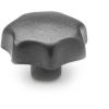 DIN 6336-GG-50-M8-E   star handle, DIN 6336