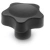 GN 5337.6-43-M8-25   star knob screw, Softline