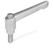GN 300.6-63-M8-32-AS   clamping lever, stainless steel, adjustable